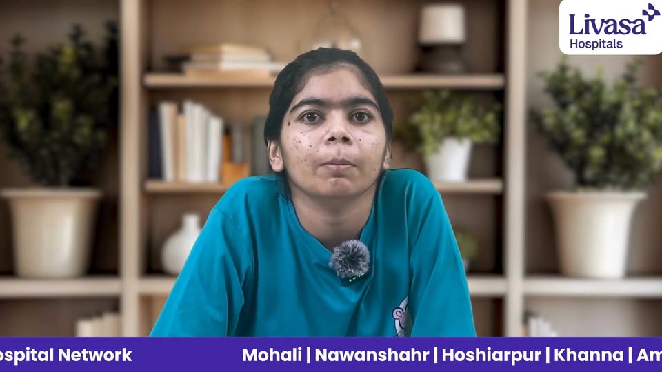 Muskaan came to Livasa Hospital after an accident left her with a fracture under her eye.